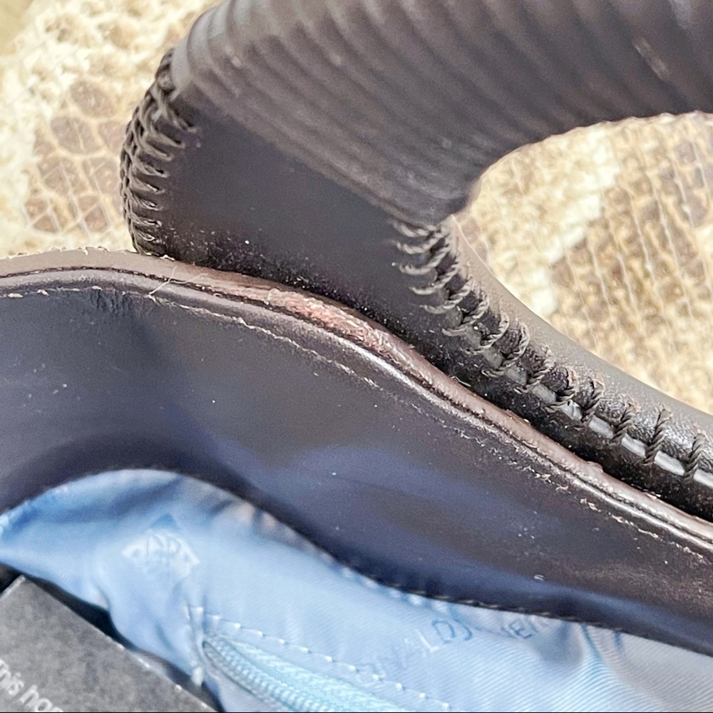 Genuine Leather Brown Ivory Python Print Tote NEW… - image 15